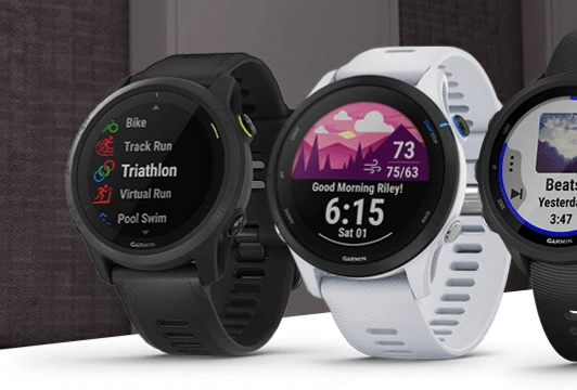 Smartwatches Garmin Forerunner 265 e 265S com tela AMOLED e recursos avançados para atletas.